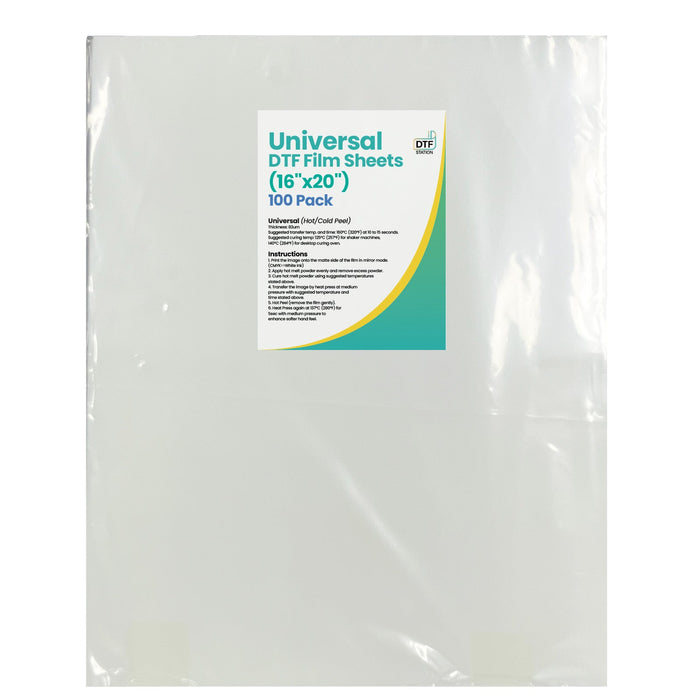 Color Prime Universal DTF Film Sheets 16"x20" 100 pack