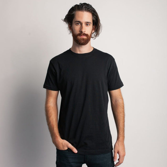 402 Premium T Shirt Black Front View