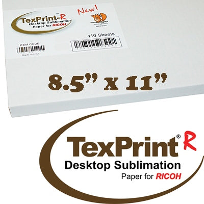 TexPrint R Sublimation Transfer Paper, 120GSM, 110 Sheets