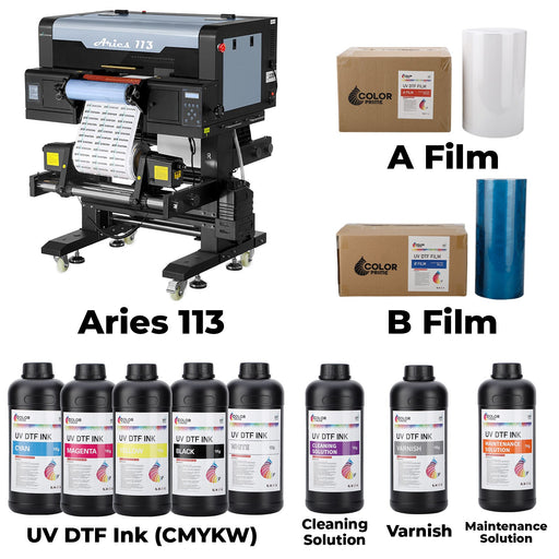 DTF Station Aries 113 UV DTF Printer with Supplies Best Direct to Film complete view