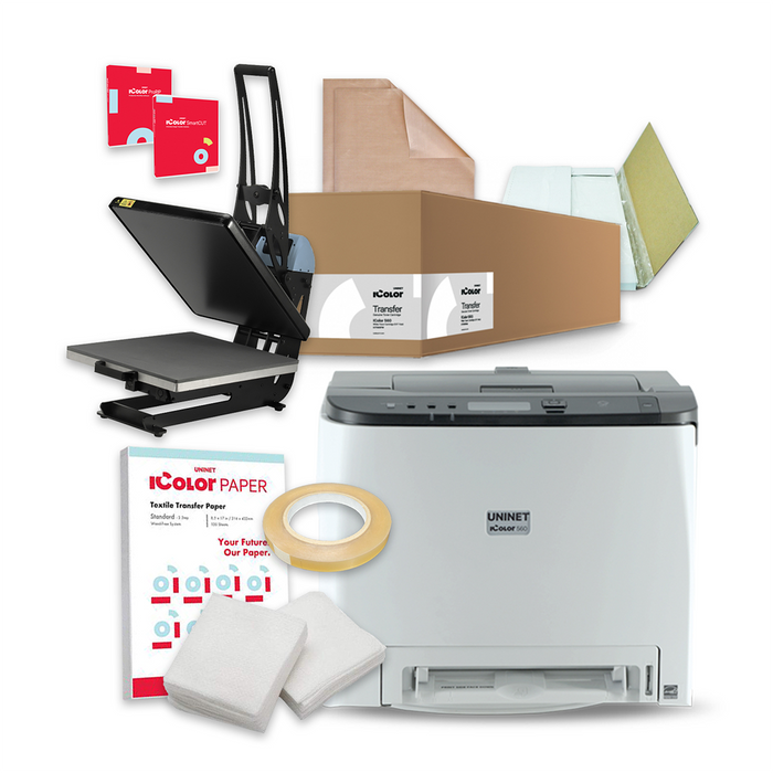 Uninet iColor® 560 Starter Bundle PLUS Prisma Auto Clam Heat Press