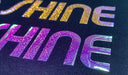 Prisma Holoshine Flex Heat Transfer Vinyl Applied Sample Close up