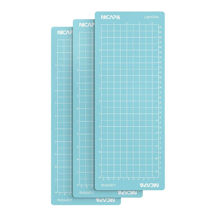 Nicapa Standard Grip Blue Cutting Mat 4.5" x 12" 3PCS