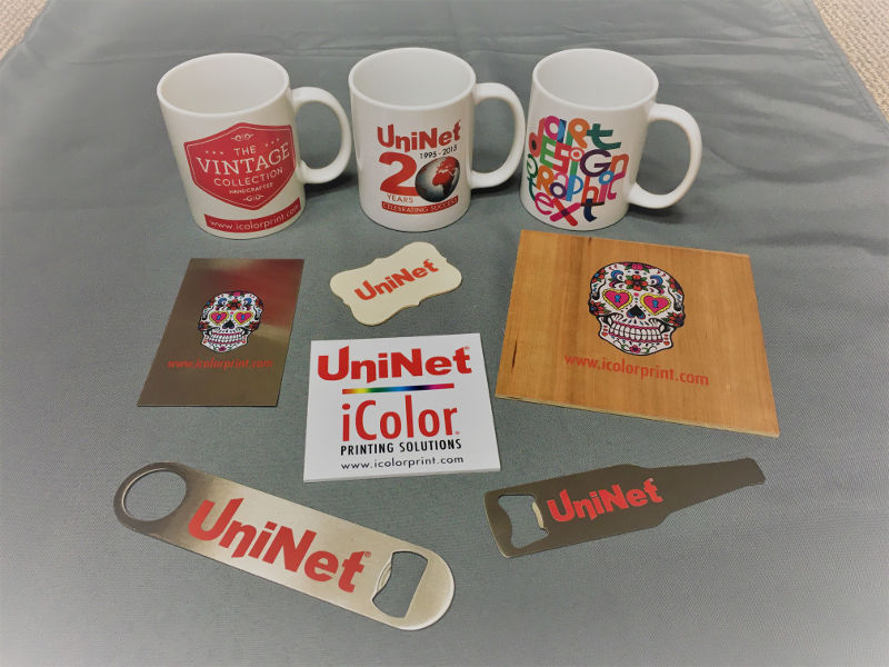 iColor Premium 1 Step Hard Surface Transfer Media 8.5" x 11" Sample Product Prints Mugs, Keychains etc.