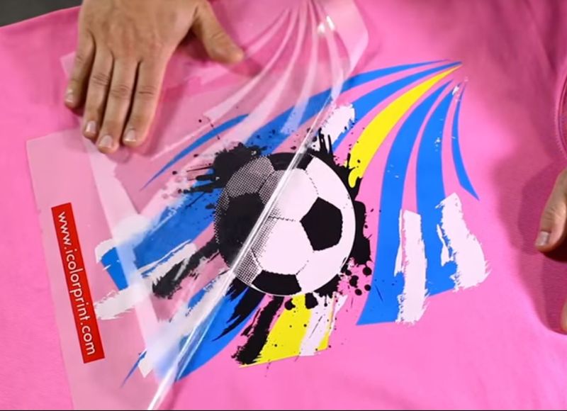 iColor Select 2 Step Transfer and Adhesive Media Kit for Textiles for Sample Soccer Printing