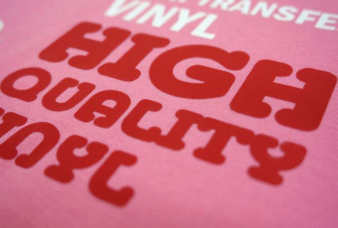 Prisma PVC Heat Transfer Vinyl Applied Sample