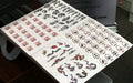 iColor Temporary Tattoo 2 Step Transfer and Adhesive Media Kit 25 Pack 8.27" x 11.69" un-cut sheet Sample 3