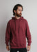 101 Adult Comfort Hoodie Burgundy Heather Front Full View