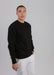 103 Adult Comfort Crew Sweatshirt Black Angled Side Full View