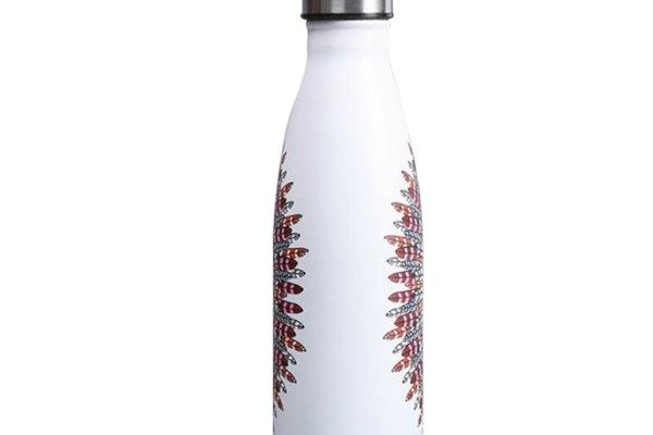 White Thermal Bottles, 17 oz #white #waterbottles