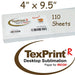TexPrint R Sublimation Transfer Mug Sheet 120GSM, 500SHEETS 4" x 9.5"