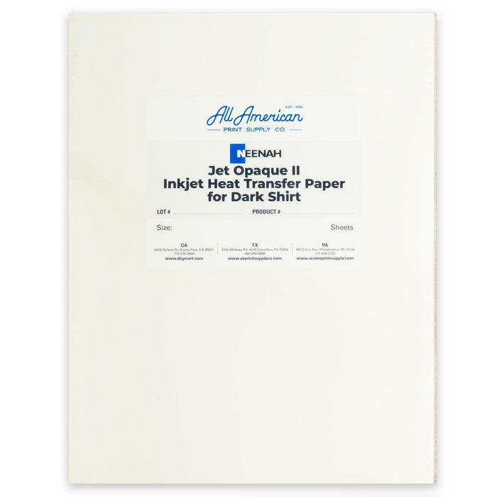 Printable Heat Transfer Vinyl - 1 Sheet Inkjet Printable HTV Jet-Pro S