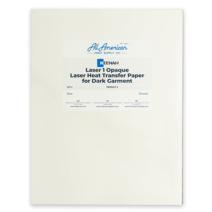 LASER 1 OPAQUE® - Laser Heat Transfer Paper — Gold Seal Specialty Papers