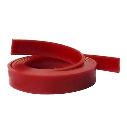 squeegee rubber opaque red