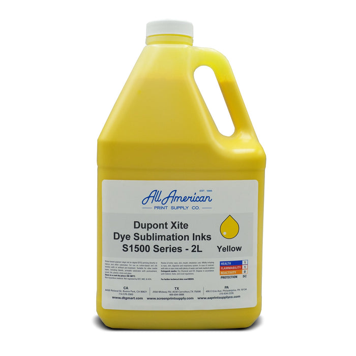Dupont Xite Dye Sublimation Inks S1500 Yellow 2L