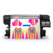 Epson SureColor F9470H Dye Sublimation Printer with Dye Sublimation Paper Front View with Media