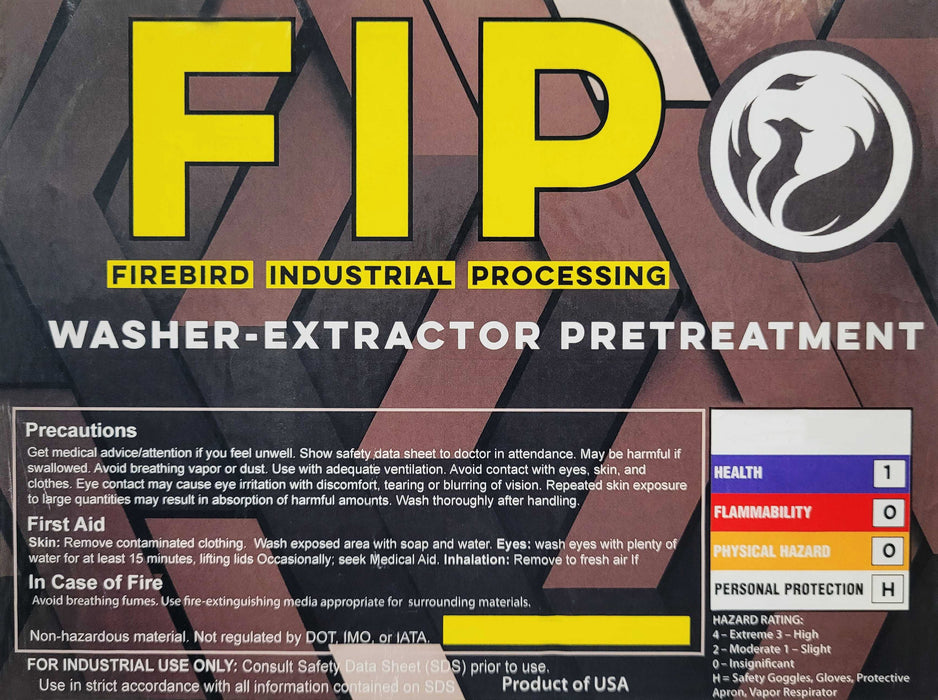 FIP Industrial Processing Washer-Extractor Pretreatment