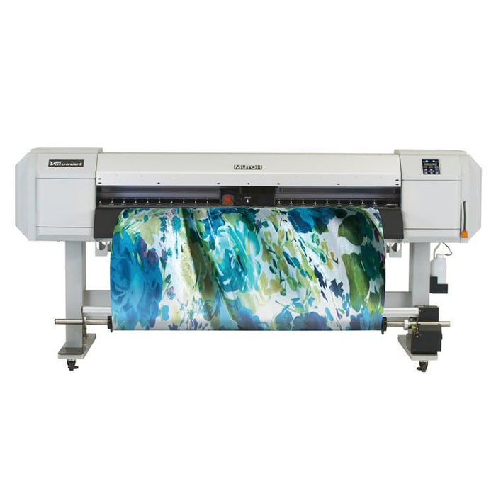 Mutoh ValueJet 1624WX Dye Sublimation Printer 64" with Dye Sublimation Paper Front View