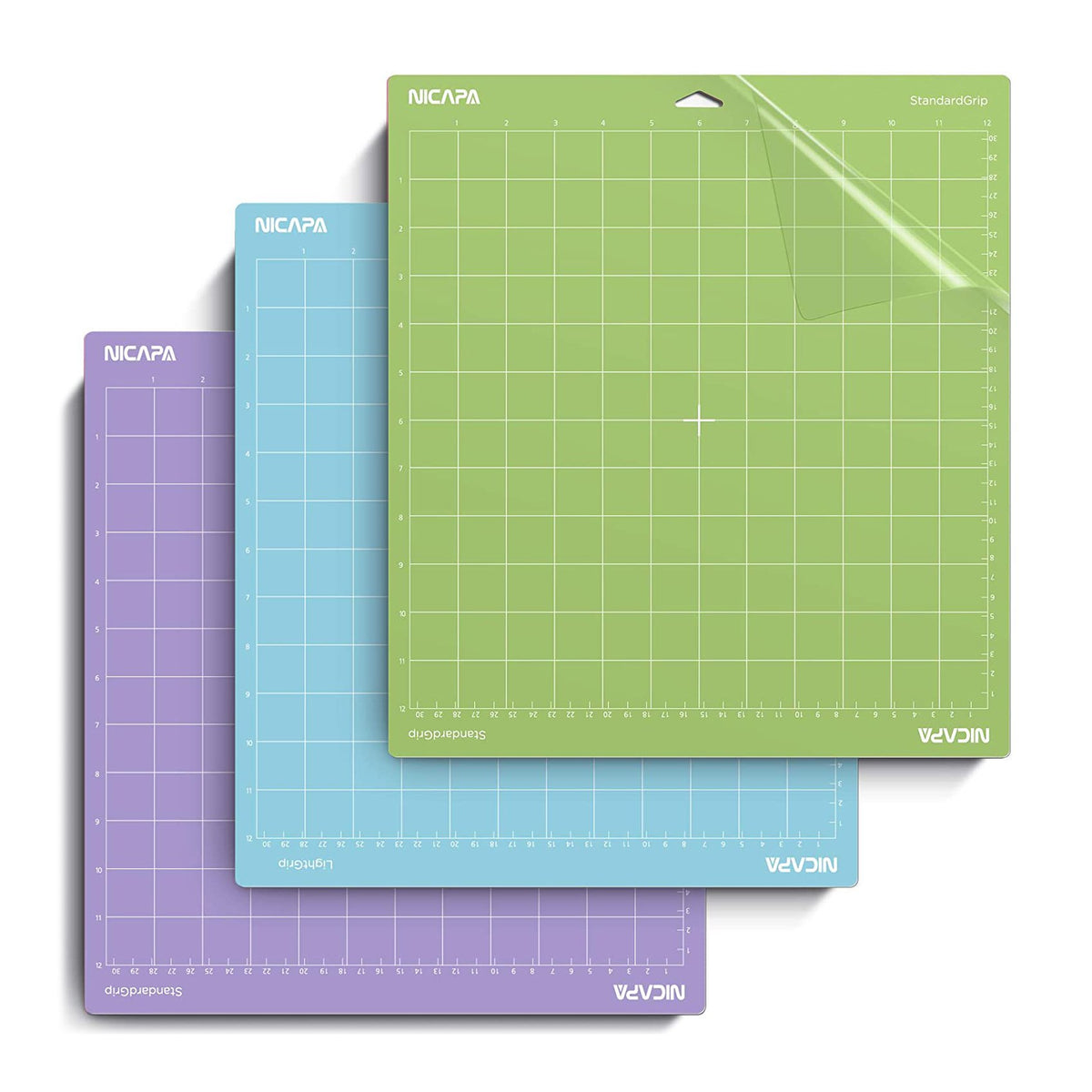 6 Cricut StandardGrip Cutting Mats 12 x 12 and 12 x 24, use with Explo