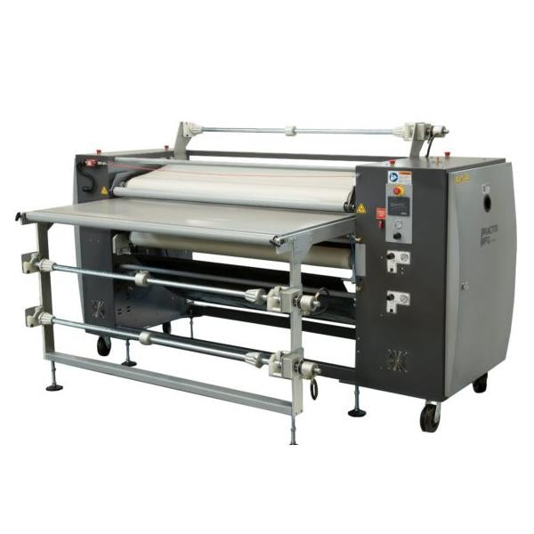 Practix OK-10 Cut Part with Roll To Roll Rotary Sublimation Transfer Press 10" Diameter Drum