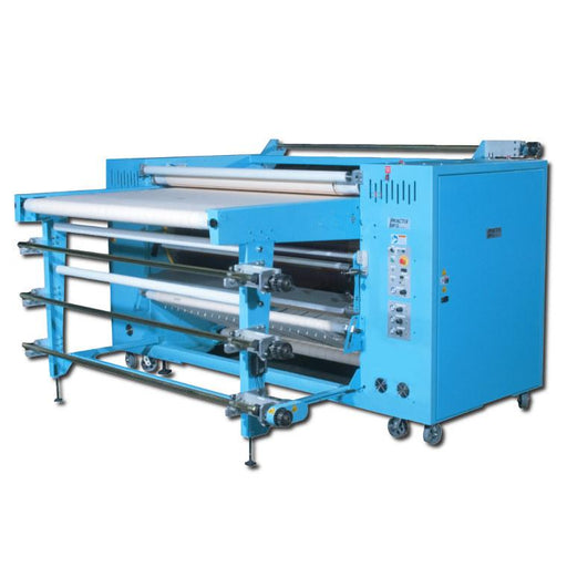 Practix OK-400 Cut Part with Roll To Roll Rotary Sublimation Transfer Press 40" Diameter Drum
