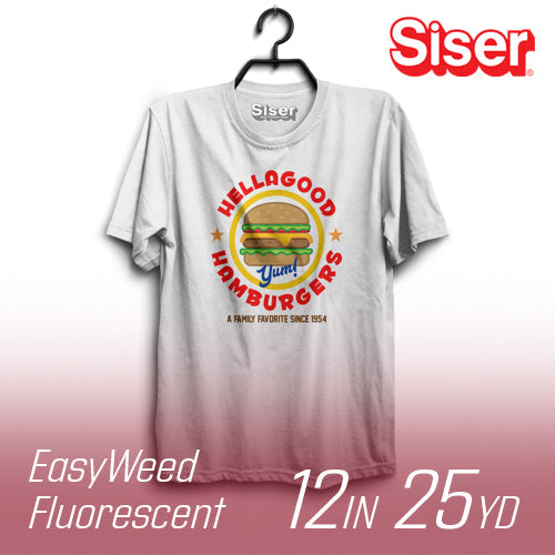 Siser EasyWeed Fluorescent Heat Transfer Vinyl - 12" Width 25 Yard