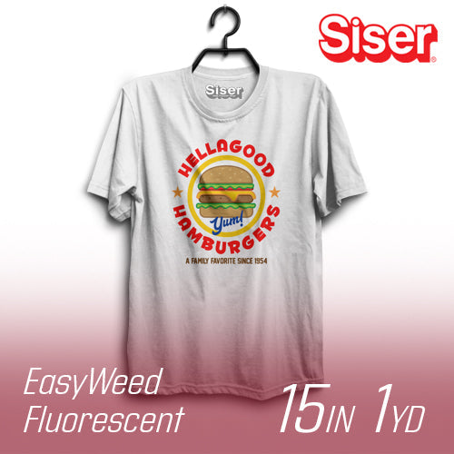 Siser EasyWeed Fluorescent Heat Transfer Vinyl - 15" Width 1 Yard
