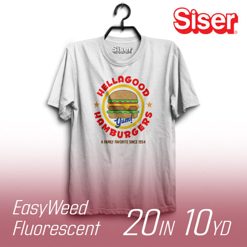 Siser EasyWeed Fluorescent Heat Transfer Vinyl - 20" Width 10 Yard