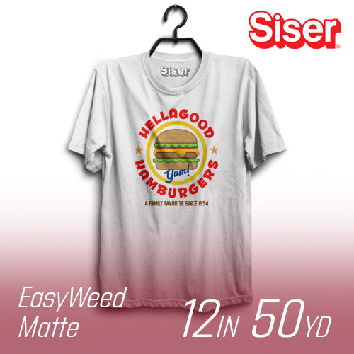 Siser EasyWeed Matte Heat Transfer Vinyl - 12" Width 50 Yard