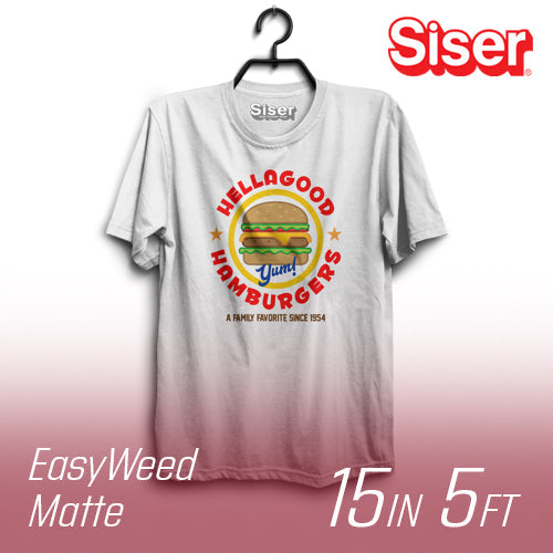 Siser EasyWeed Matte Heat Transfer Vinyl - 15" Width 5 FT