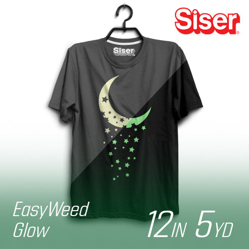 Siser EasyWeed Glow In the Dark 81 Heat Transfer Vinyl - 12" Width 5 Yard