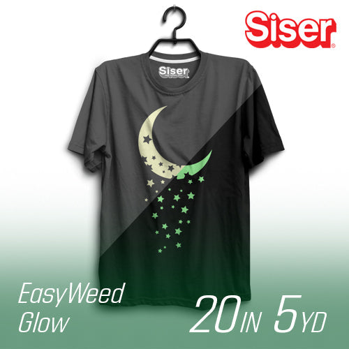 Siser EasyWeed Glow In the Dark 60 Heat Transfer Vinyl - 20" Width 5 Yard