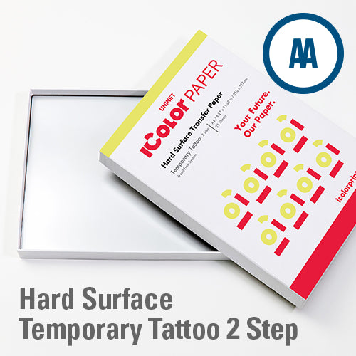 iColor Temporary Tattoo 2 Step Transfer and Adhesive Media Kit 25 Pack 8.27" x 11.69"