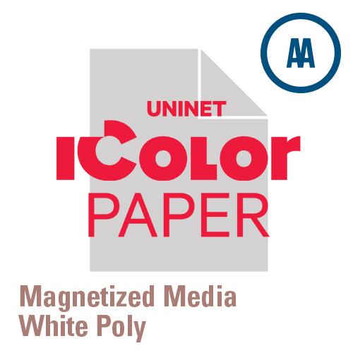 iColor Magnetized Media, White Poly - 25 Pack