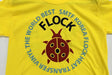 Prisma Flock Heat Transfer Vinyl on Yellow T Shirt