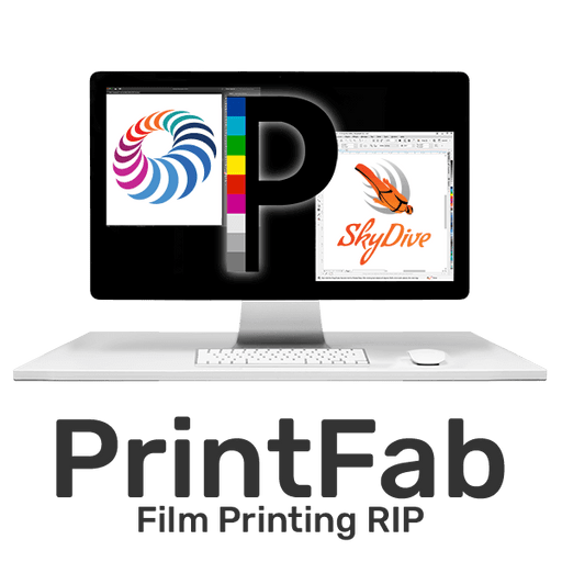 PrintFab Film Printing RIP in Computer Screen